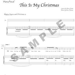 This Is My Christmas - {iano/Vocal Score